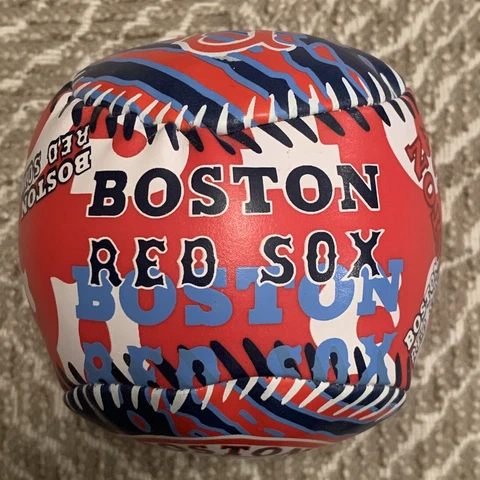boston red sox fotoball faux baseball plush soft NICE Cover
