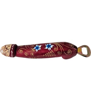 XTRA LARGE FUN WOODEN PENIS BOTTLE OPENER 10"/25cm. BAR , BBQ, PARTY, BEER. - Picture 1 of 5