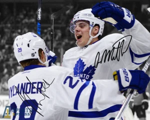 Auston Matthews William Nylander Toronto Maple Leaf Signed Photo Autograph Print - Picture 1 of 2