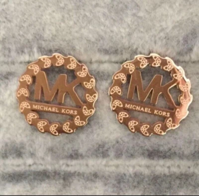 Michael Kors Earrings Rose Stud +Free Blue Pouch  Uk Seller - Image 1 of 3