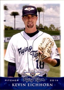2014 Lakeland Flying Tigers Grandstand #7 Kevin Eichhorn Watsonville California 