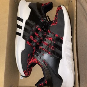 Adidas EQT Support ADV J Red & Black Glitch Camo Kinder Slipper Schuhe Sneaker - Bild 1 von 7