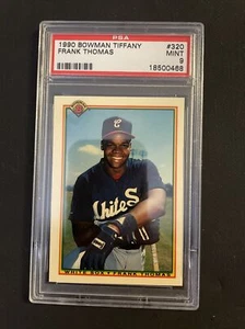 1990 BOWMAN Tiffany #320 FRANK THOMAS PSA 9 SUPER NICE CARD RARE Rookie Card M89 - Picture 1 of 2
