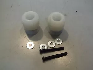 Irvie Swingarm Sliders White Yamaha R6 R1 Early Years 6mm Mounting Threads - Imagen 1 de 4