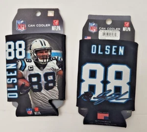 Carolina Panthers NFL WinCraft Greg Olsen #88 Can Koozie Set of Two - Picture 1 of 1