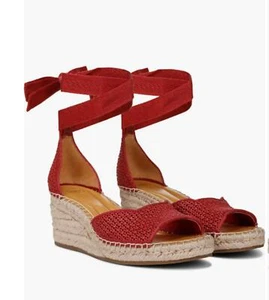 Neu im Karton Casey Knöchelriemen-Espadrille Plateau Keilabsatz-Sandale Sarto Franco Sarto 7,5 - Bild 1 von 6