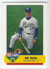 1994 Burlington Bees (Class A-Montreal Expos) Bob Henley