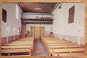 Chorloft San Miguel Kirche Santa Fe New Mexico Neuwertig Postkarte 1960er Jahre unbenutzt - Bild 1 von 1