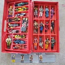Vintage GI Joe Lot (Figures, Accessories, Case,  And File Cards)
