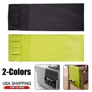 4 Ports Sofa Arm Rest Organizer TV Remote Control Holder Chair Beside Couch Bag - Picture 1 of 10
