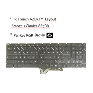 FR Clavier Français para MSI MS-17E5 MS-17E7 MS-17E8 MS-17E9, retroiluminado RGB PerKey - Imagen 1 de 10