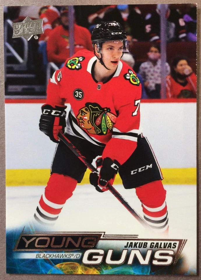 2022-23 Upper Deck Young Guns #225 Jakub Galvas Chicago Blackhawks RC - Image 1 of 1
