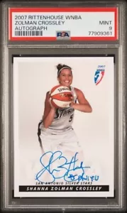 2007 Rittenhouse WNBA Autograph Shanna Zolman PSA 9 Tennessee Lady Vols - Picture 1 of 2