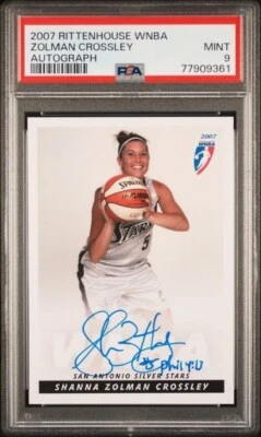 2007 Rittenhouse WNBA Autograph Shanna Zolman PSA 9 Tennessee Lady Vols - Image 1 of 2