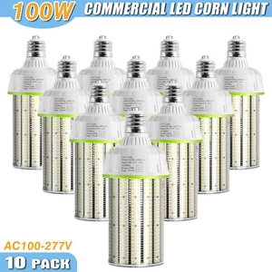 10Pcs LED Corn Light Bulbs 100W -(Replace 400W MH/HPS) -E39 Mogul Base -13500LM - Picture 1 of 11