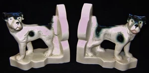 Figurine terminali libro cane vintage stampate GERMANIA e porcellana #'d? Art Decò - Foto 1 di 12