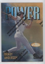 1997 Topps Finest Rare - Gold Refractor Brady Anderson Rare Gold #154