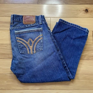 Lucky Brand Jeans Lil Paradise Cuffed Crop Womens Sz 30 Vintage Denim Capris - Picture 1 of 9