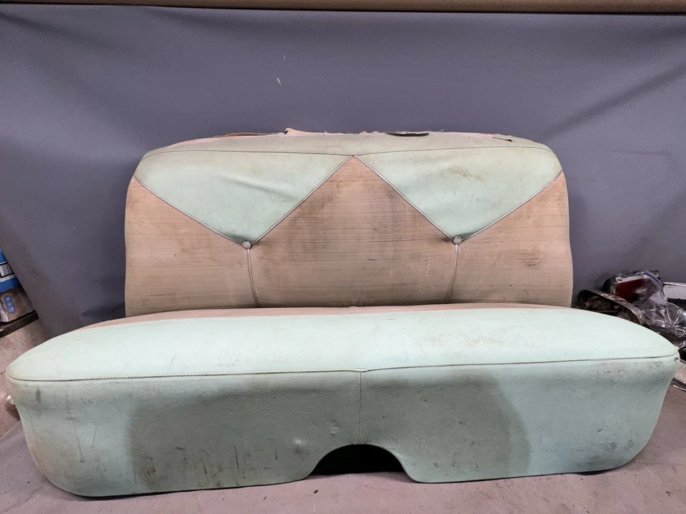 1955 1956 1957 Chevy Belair Sedan Pontiac Star Chief Rear Back Seat 150 210 OEM - Image 1 of 4