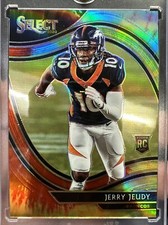 2020 Select Jerry Jeudy TIE DYE Die Cut Prizm 16/25 Field Level #356 RC