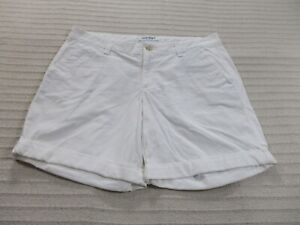 Old Navy Shorts Womens 10 Chino Flat Front Zip Pockets Button Solid Cotton