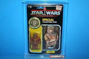 VINTAGE STAR WARS AFA GRADED MINT ON CARD ROMBA 85 NM+ FIGURES WEAPON KENNER CV - Picture 1 of 12