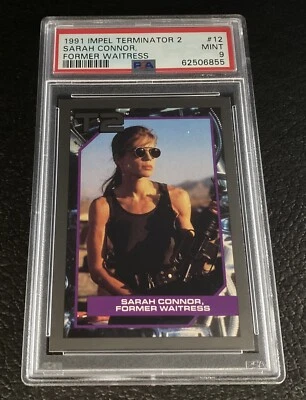 PSA 9 1991 Impel Terminator 2 Sarah Connor Rookie Card #12 T2 Mint 90s Movie - Image 1 of 2