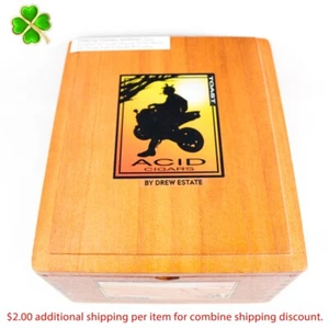 Acid Toast Subculture Empty Wood Cigar Box 8.25" x 7" x 4.25" - Picture 1 of 12
