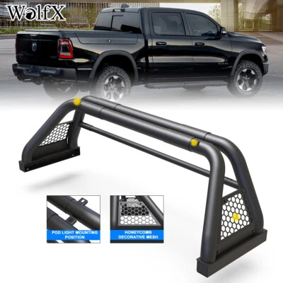 Adjustable Roll Sport Bar Chase Rack Bed Bar For 2011-2024 RAM 1500/2500/3500 Foto 1 de 4
