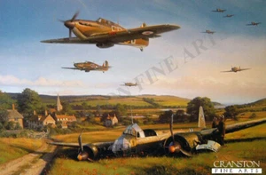 Nicolas Trudgian Aviation ART PRINT Hurricane Country Battle of Britain 6 sig - Picture 1 of 1