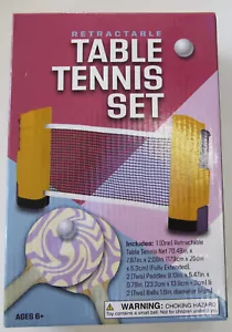 Set Ping Pong Con Reti Paddle Palline Ping Pong UTILIZZA QUALSIASI TAVOLO Nuovo 2024 Gener8 - Foto 1 di 2