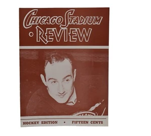 Programa de revisión del estadio de Chicago 1941 Black Hawks Boston Bruins Earl Siebert - Imagen 1 de 5
