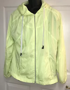 Old Navy Active athletic Hoodie jacket Mens windbreaker sz XL neon yellow - Picture 1 of 7