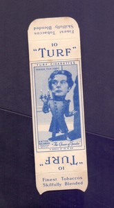 Carreras Turf Slide full slide Famous Film Stars # 22 Anton Walbrook  CC164