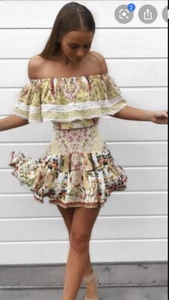 Camilla Franks My Summer Love Strapless Frill Top Size 3 14 Large $4 EXPRESS - Picture 1 of 8
