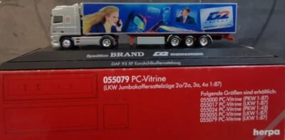 HERPA 187879 Camion autoarticolato 5 assi DAF 95 XF "BRAND D2" - scala H0 - Immagine 1 di 4