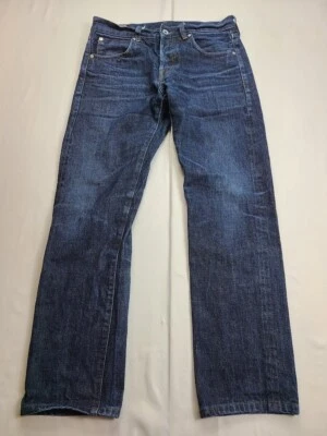 Wallace & Barnes Men's Sz 30x27 (MEASURED) Straight Denim Blue Jeans - Image 1 of 4