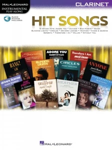 Hit Songs Clarinet Play-Along Instrumental Book and Audio 000374356 - Picture 1 of 1