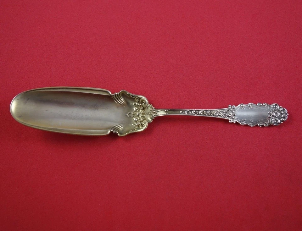 Cuchillo de gelatina de plata esterlina Victoria Old by Watson lavado en oro 7 1/8" Foto 1 de 1