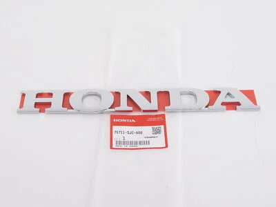 Genuine OEM Honda 75711-SJC-A00 "HONDA" Rear Emblem 2006-2014 Ridgeline - Image 1 of 4