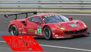 Décal Ferrari 488 GTE Le Mans 2016 82 1:32 1:43 1:24 1:18 décalcomanies