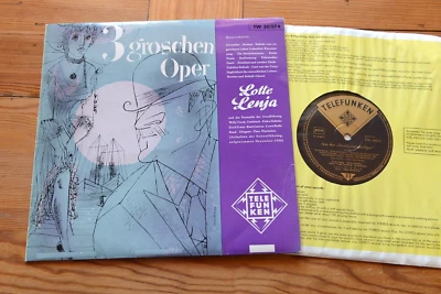 BRECHT WEIL Drei Groschenoper LOTTE LENYA Erstaufführung 1930 10'' Telefunken EP - Bild 1 von 4