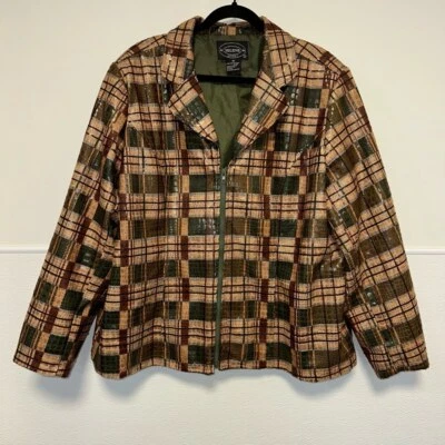 Women's Selene Sport Jacket, 2X, Brown and Green - Image 1 of 4