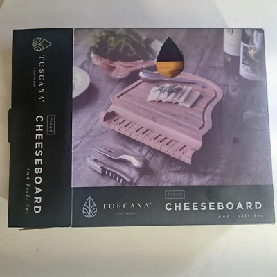 Toscana Picnic Time Baby Grand Piano Cheese Board Set with Utensils NEVER USED - Image 1 of 4