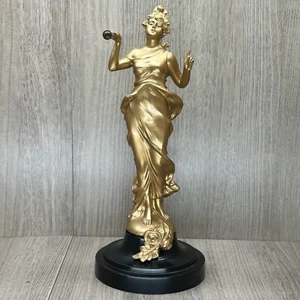 VTG German Style Gold Brass Diana Lady Figurine - Picture 1 of 9
