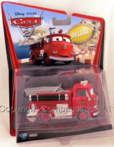 New Disney Pixar CARS 2 Deluxe RED Fire Engine - Picture 1 of 1