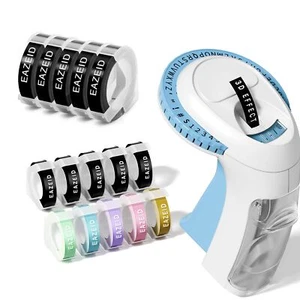 Embossing Label Maker with 15 Tapes, Vintage Embossed Label Maker Handheld, R... - Picture 1 of 9