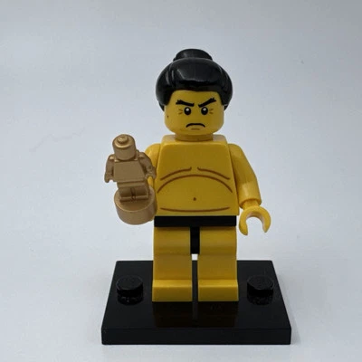 Lego Sumo Wrestler Minifigure Collectible Series 3 8803 CMF Rare Lot HTF W Base - Image 1 of 4