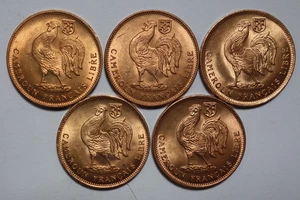 Cameroun Français, 50 Centimes 1943, SPL / FDC, UNC, Lot de 5 exemplaires !! - Imagen 1 de 2