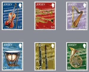 JERSEY 2011 75th Strumenti musicali - Music instruments 6v - Picture 1 of 1